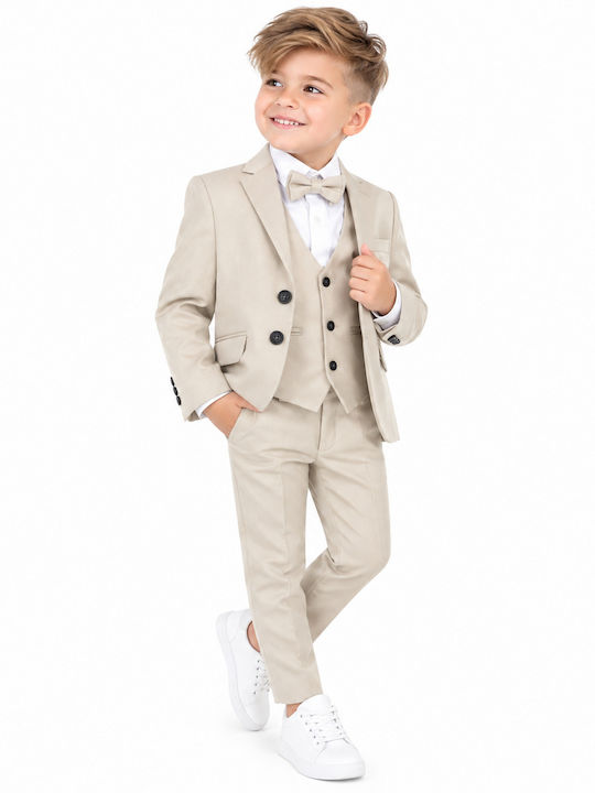 Kids' Suit Summer 5pcs Beige