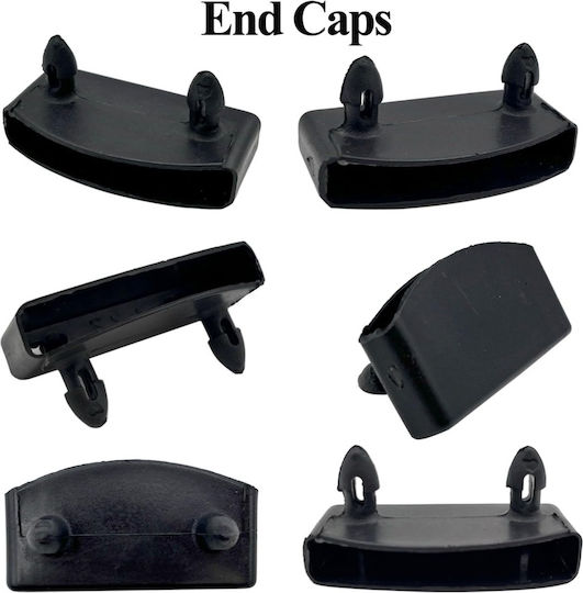 Set 20 Capace Din Plastic Pentru Lamele Somierei Typec Home 54x9 Mm Negre Suporturi De Fixare Pentru Lamele Din Lemn Ale Patului