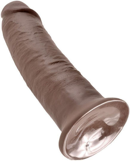King Cock Cock Realistischer Dildo mit Saugnapf Braun