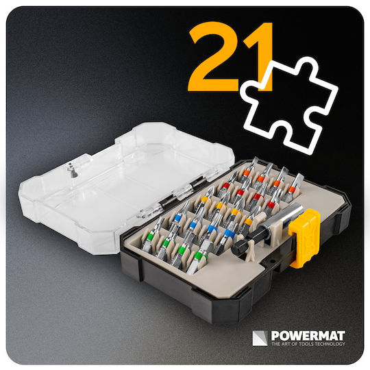 Bit Set + 60mm Extension 21pcs Case Pm-zb-21zn