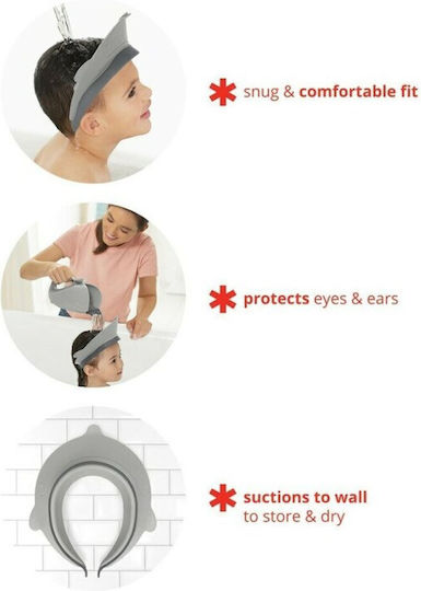 Skip Hop Protective Bath Hat Gray 1pcs