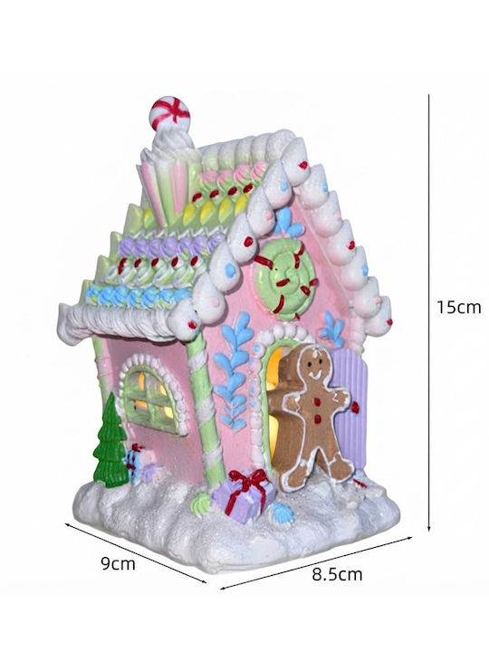 Christmas Illuminated Decorative House Pink with Music 15x9x8.5cm Christmas Illuminated Decorative House Pink with Music 15x9x8.5cm