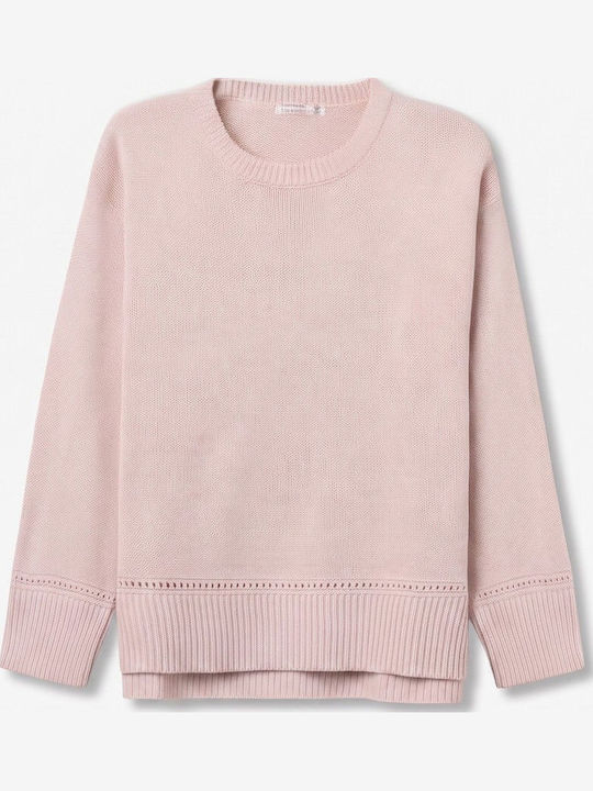 Damen Pullover Soft Pink