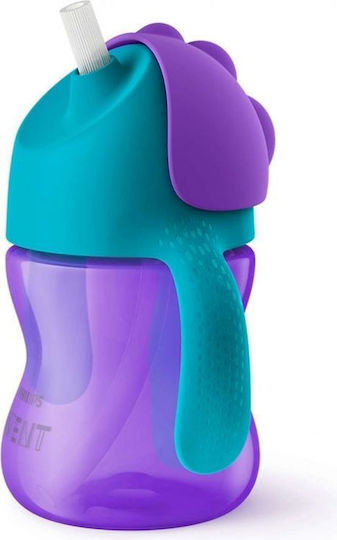 Philips Baby- und Kleinkindbecher mit Griffen und Strohhalm Avent aus Kunststoff Grüne 200ml für 9 Monate+