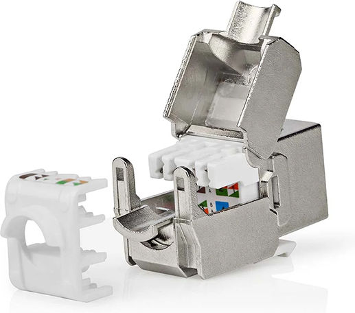 Nedis Single Outdoor RJ45 Cat6 Network Socket in Gold CCGB89720ME