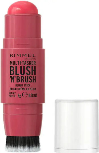 Rimmel Multi-tasker Blush 'n' Brush Stick Fard Obraz #150 Cherry On Point 8gr