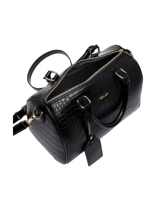 Otto Damenhandtasche Croco Black Croco