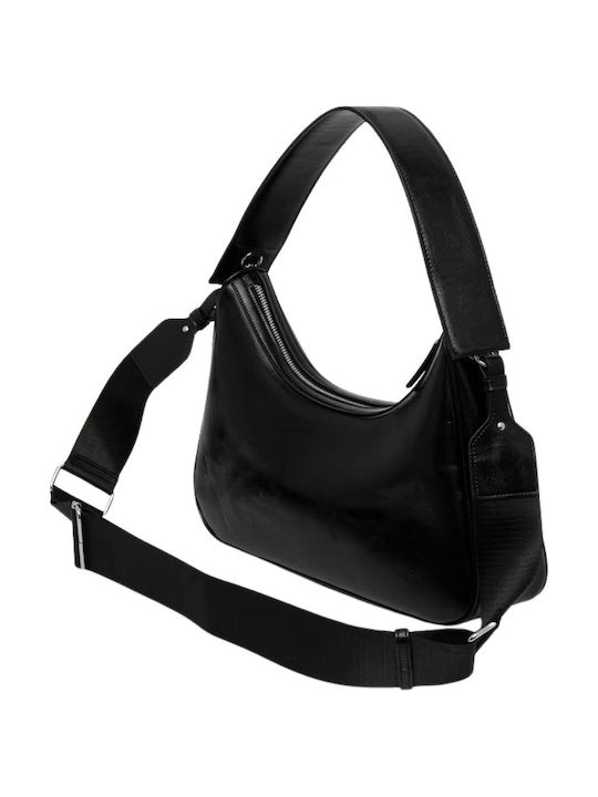 Fabric Women's Shoulder Bag Black