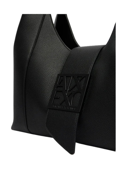 Fabric Women's Shoulder Bag Black