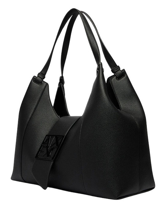 Fabric Women's Shoulder Bag Black