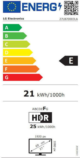 Smart TV 27" Full HD LED 27LB70003LA HDR (2026)
