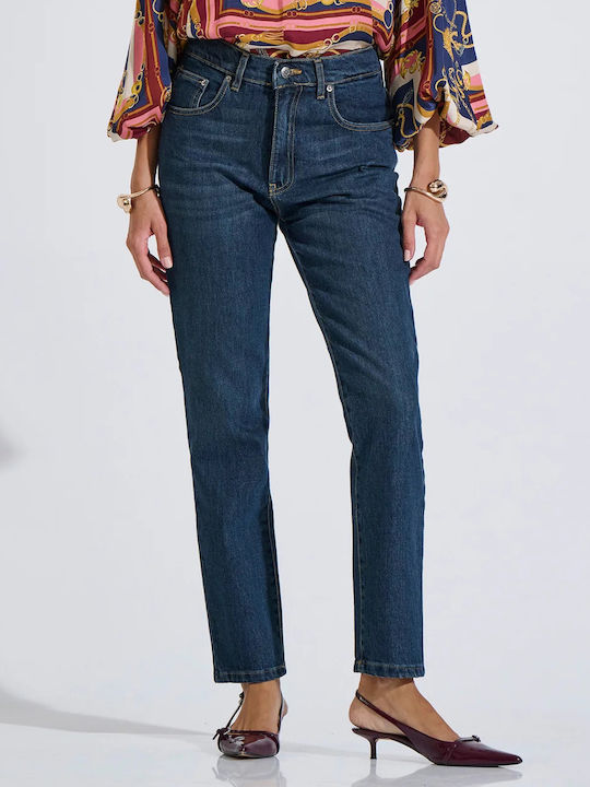 Bill Cost Γυναικείο Υφασμάτινο Παντελόνι Μπλε Denimblue