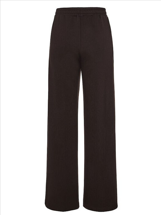 Forel Women's Fabric Trousers in a Loose Fit Brown