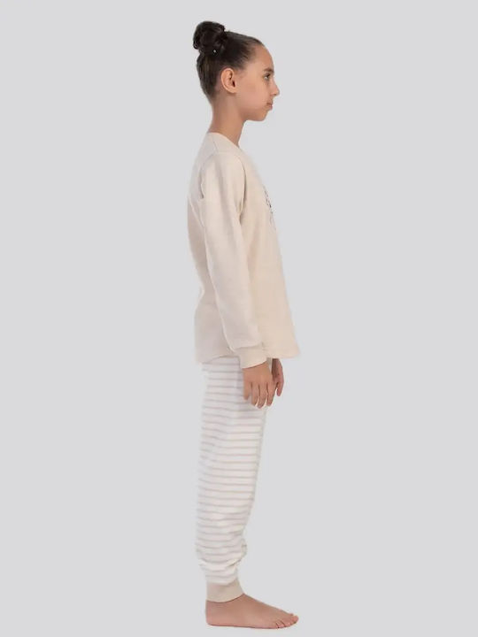 Vienetta Secret Kids Winter Beige Pyjama