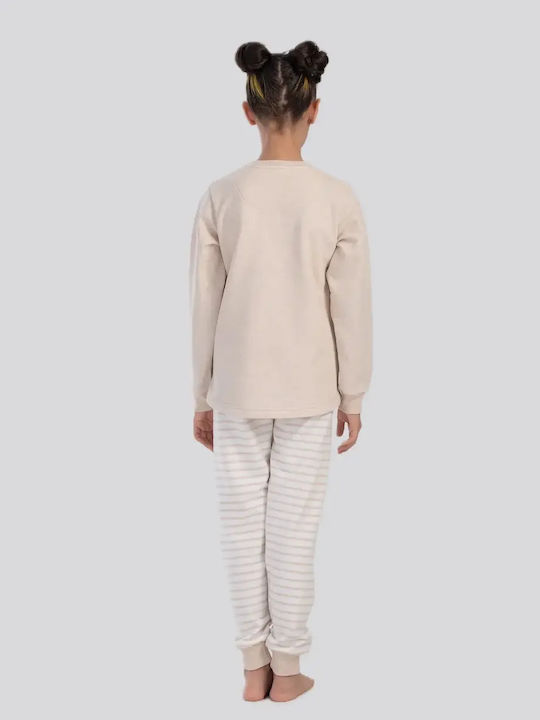 Vienetta Secret Kids Winter Beige Pyjama