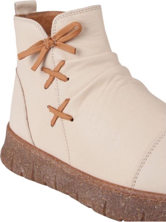 Stiefeletten Damen Beige