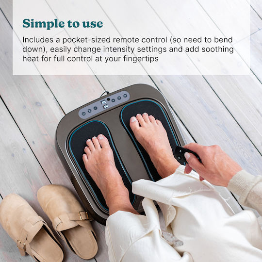 Homedics Συσκευή Μασάζ για τα Πόδια με Δόνηση Καφέ