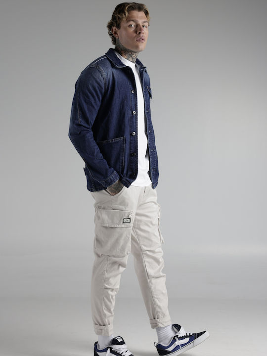 Men's Trousers Cargo Regular Fit Beige