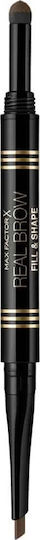 Max Factor Real Brow Fill & Shape Augenbrauenstift für Braune 003 Mittelbraun 0,6g
