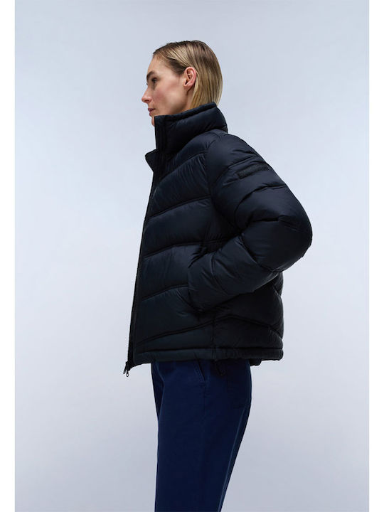 Jachetă Puffer Dama pentru Iarnă Neagră