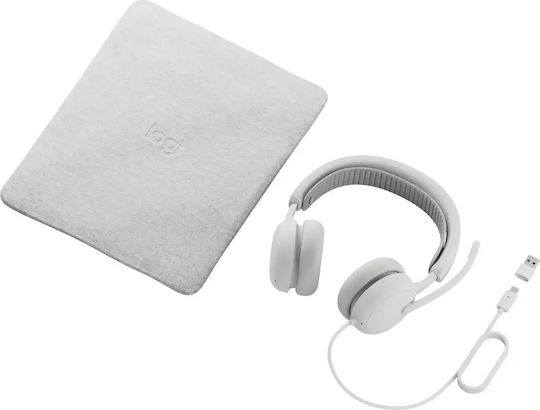 Logitech Zone Wired 2 Auf Dem Ohr Multimedia-Kopfhörer Mit Mikrofon Und USB-A-Konnektivität In Weiß