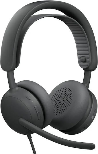 Logitech Zone Wired 2 Auf Dem Ohr Multimedia-Kopfhörer Mit Mikrofon Und USB-A-Konnektivität In Weiß