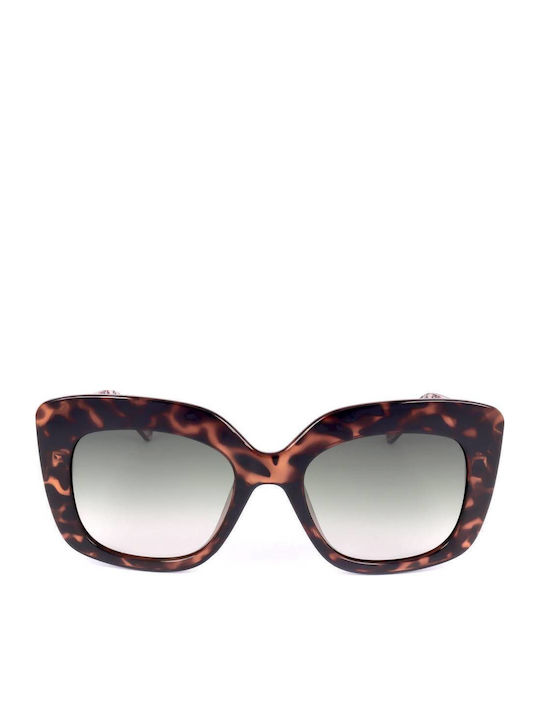 Ted Baker Women's Sunglasses with Brown Tartaruga Plastic Frame and Gray Gradient Lens