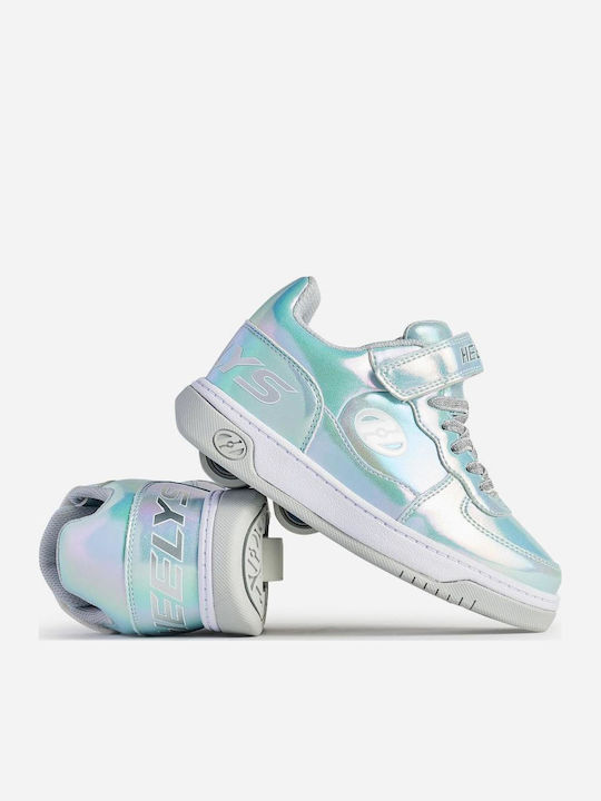 Kinder Sneaker mit Rollen Silber