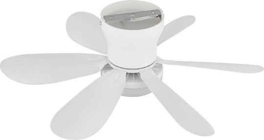 Globo Lighting Ανεμιστήρας Οροφής με Φως Μαύρος / Λευκός