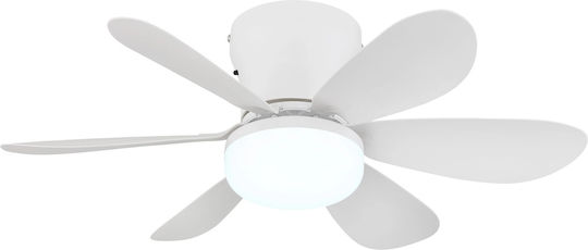 Globo Lighting Ανεμιστήρας Οροφής με Φως Μαύρος / Λευκός