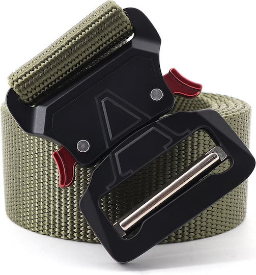 Centură Bărbătească De Tip Militar Molle Tactical Lățime 4 Εκ Verde Ks656