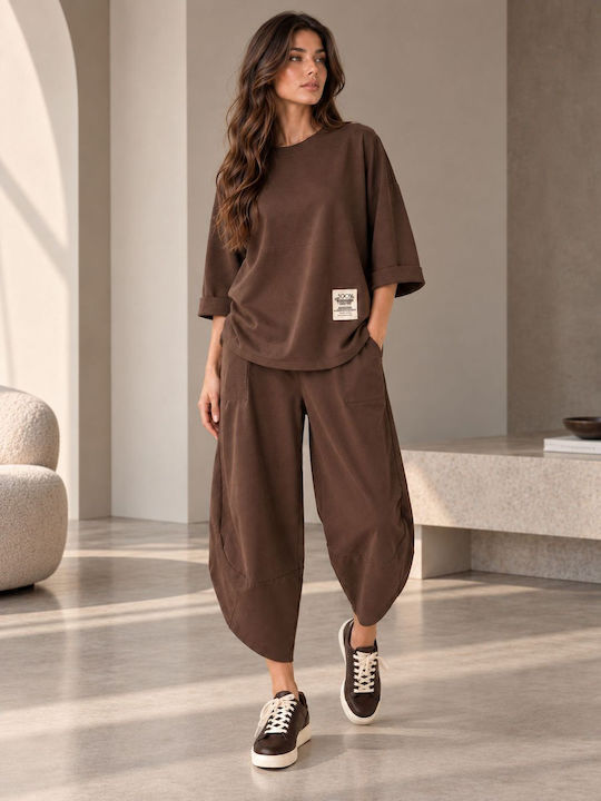 Brown Tracksuit Set