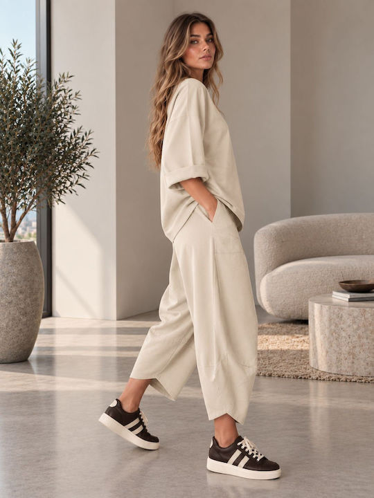 Ecru Sweat Set