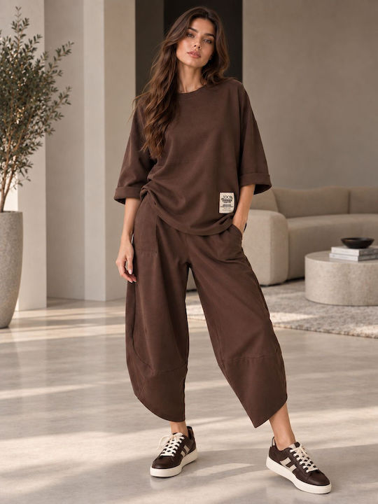 Brown Tracksuit Set