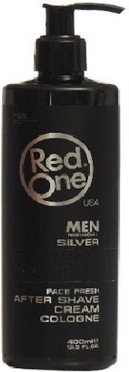 Red One Silver After Shave Cream Cologne 400ml