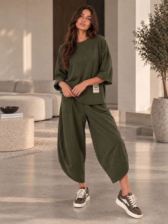 Khaki Tracksuit Set