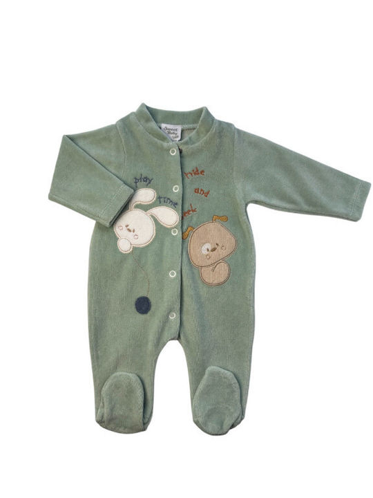 Sweet Baby Velvet Baby Bodysuit Turquoise G305 Sweet Baby Velvet Baby Bodysuit Turquoise G305