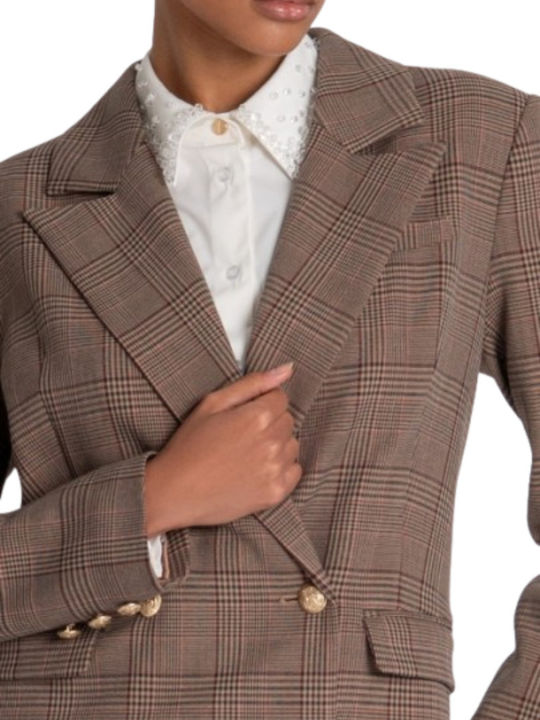 Fracomina Long Women's Blazer Multicolor