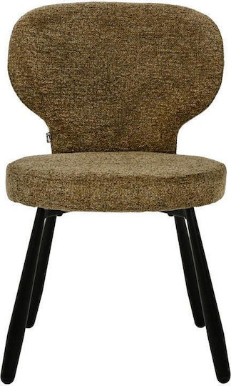 Dining Room Chairs Althea 51x61x82cm 2 Pieces Yellow-Black Dining Room Chairs Althea 51x61x82cm 2 Pieces Yellow-Black
