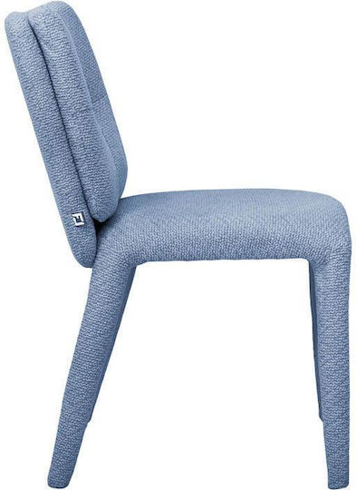 Seranova Dining Chairs with Blue Fabric Upholstery 2 Pieces 46x62x86cm