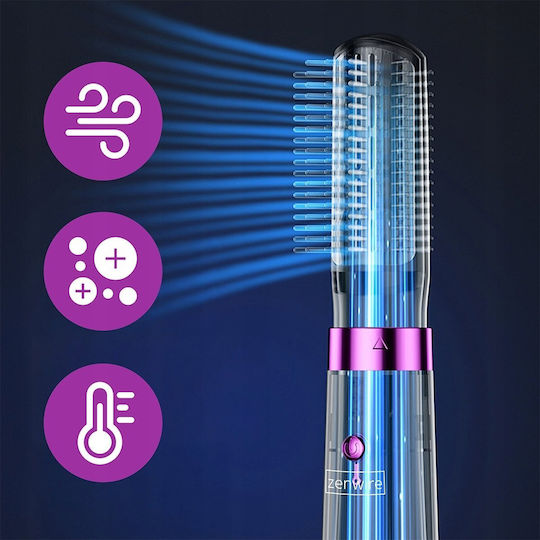 Zenwire Kemei Elektrische Haarbürste Mit Drehendem Kopf Keramik Ionisch Luft Dampf Multistyler