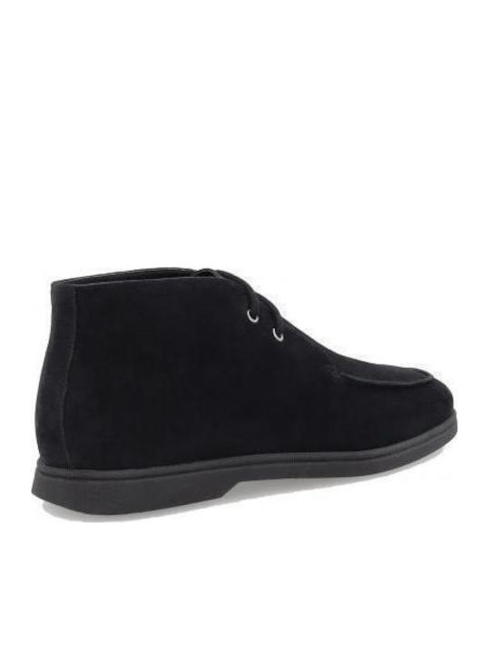 Suede Herrenstiefel Schwarz