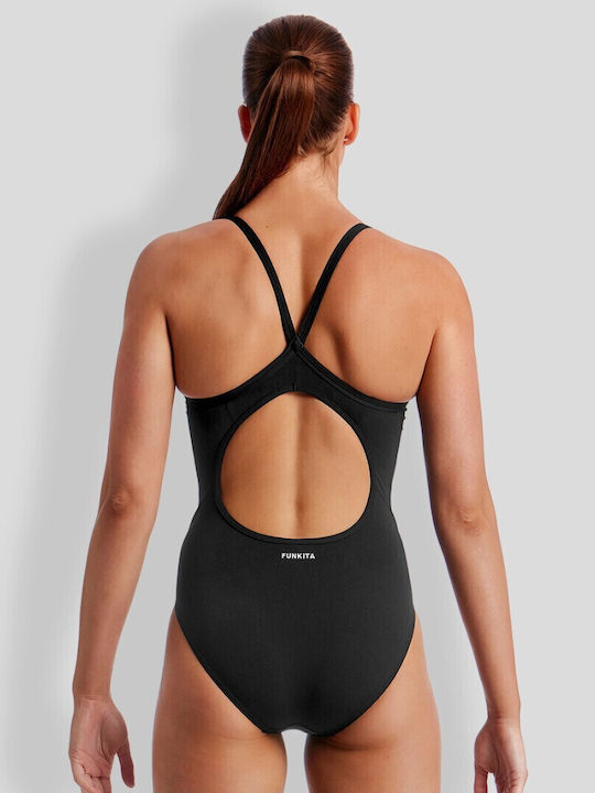 One Piece Swimsuit Still Black