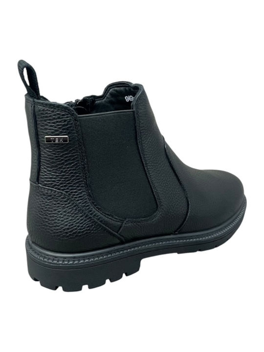 Ghete bărbătești din piele negre AN-03360-1-7