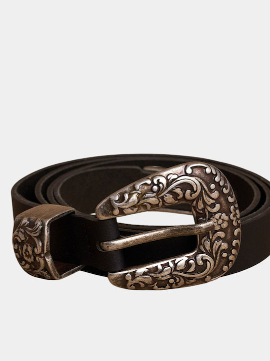 attrattivo Leather Women's Belt Black