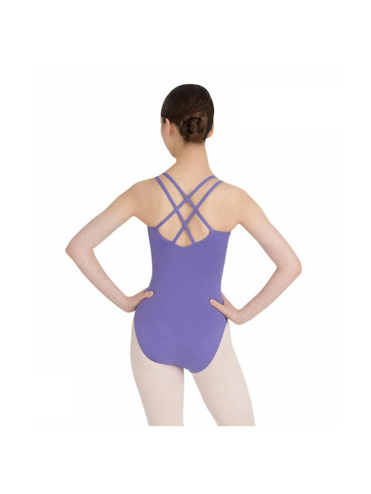 Capezio Leder- und Latex-Outfit Bodys in Lila