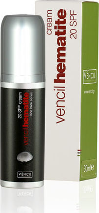 Vencil Hematite 24h Creme Gesicht Tag mit SPF20 mit Aloe Vera & Centella Asiatica 30ml