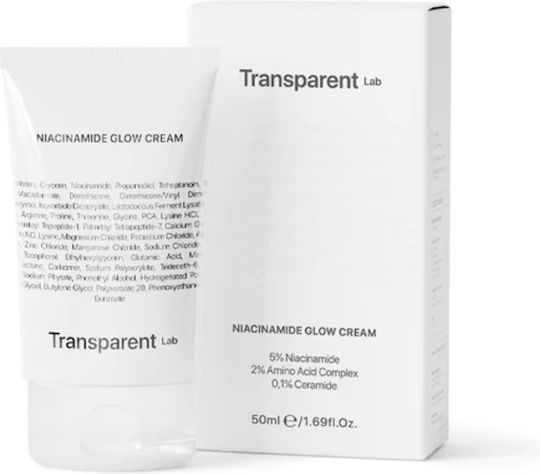 Transparent Lab Face Cream for Moisturizing & Brightening with Niacinamide 50ml