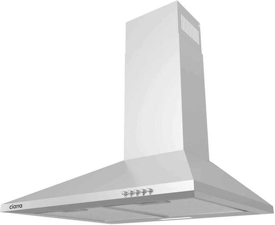 Ciarra Hotă cu coș de fum cu recirculare 60cm Inox