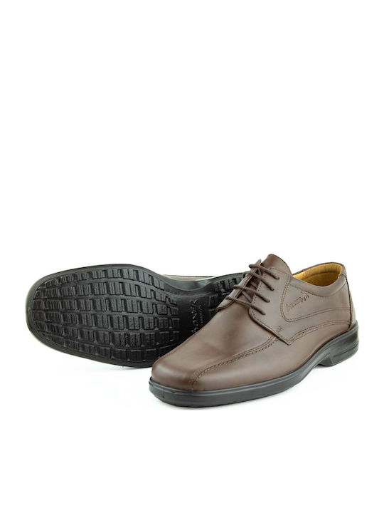 Leather Men's Casual Shoes Anatomic Brown